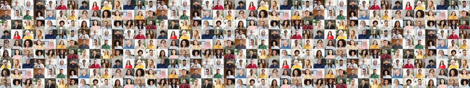 A collage of headshots