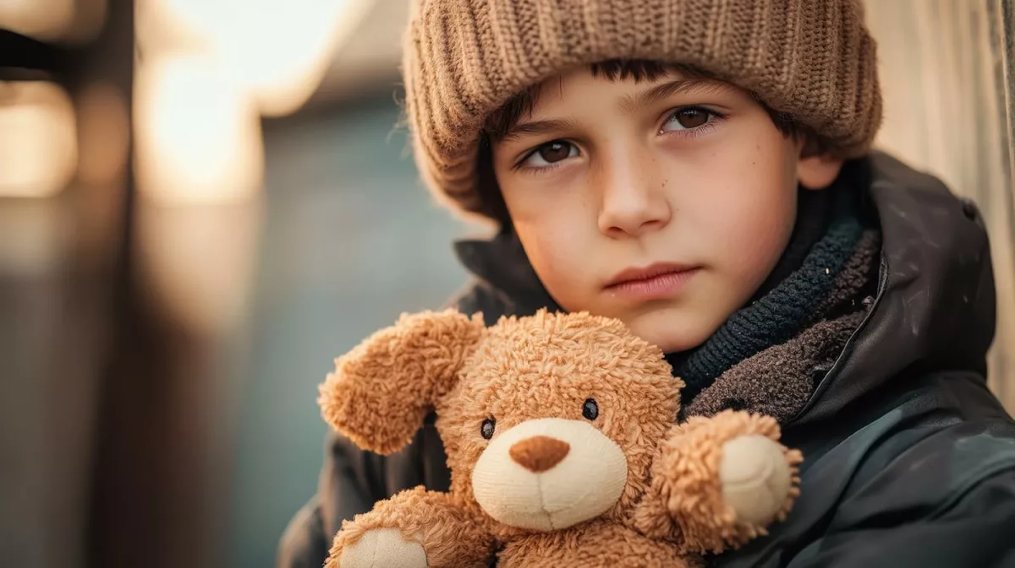 Child with teddy bear