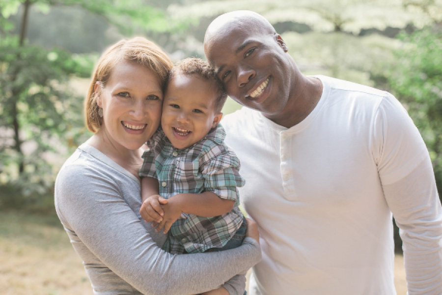 smiling family